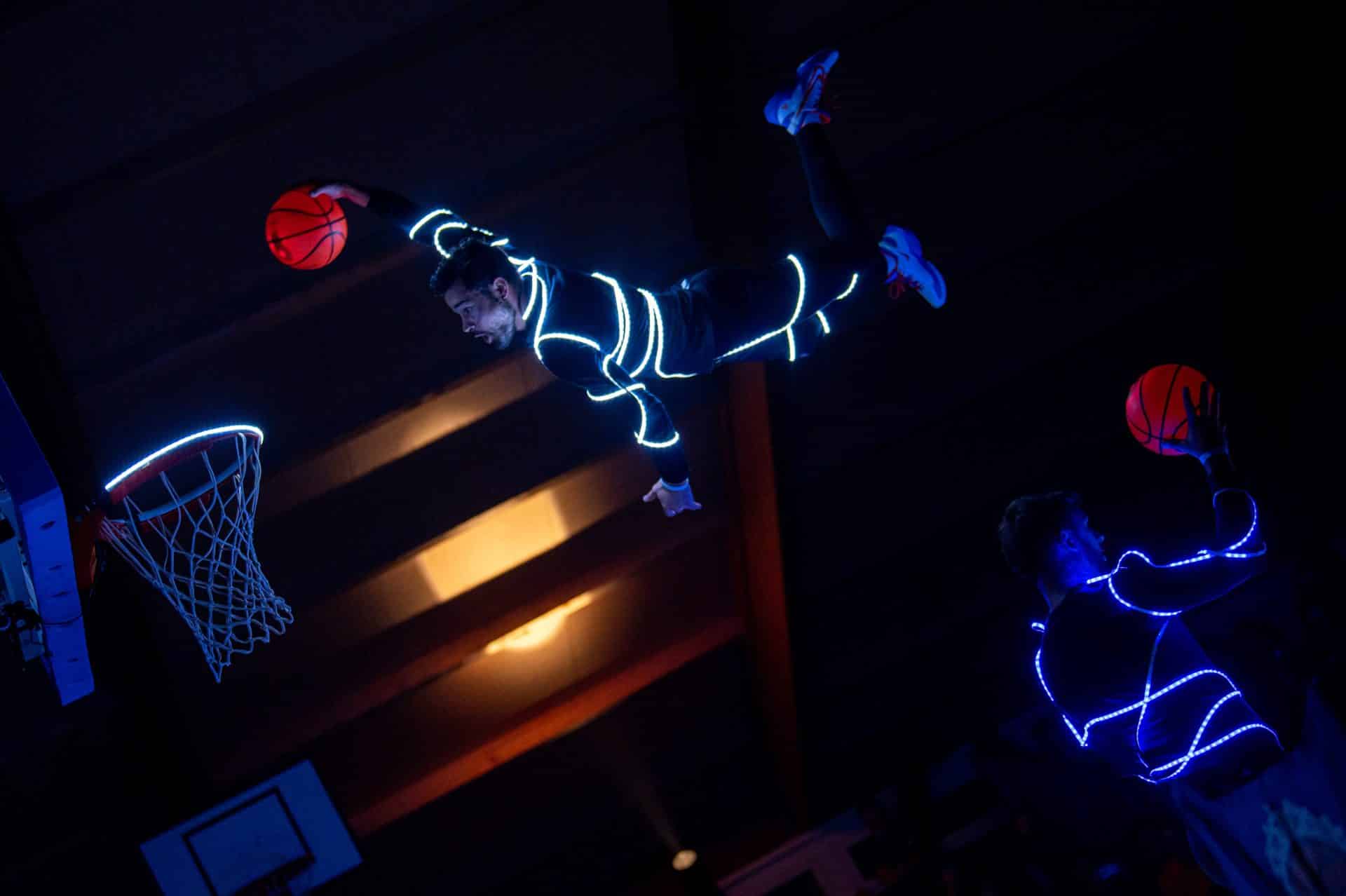 Photo d'un dunk Barjots Dunkers en LED