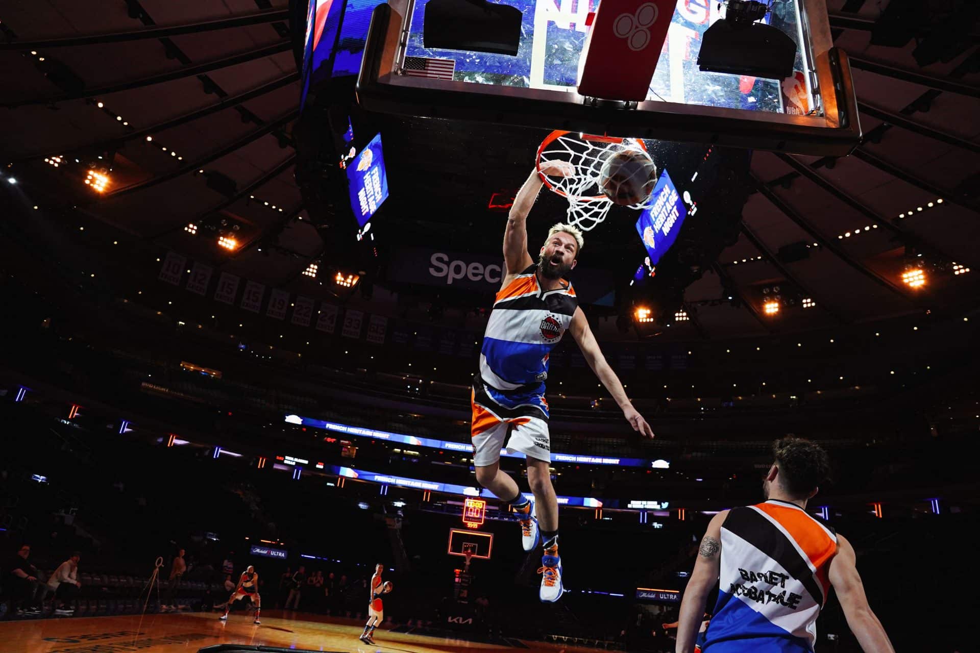 Photo du spectacle des Barjots Dunkers chez les New York Knicks en NBA