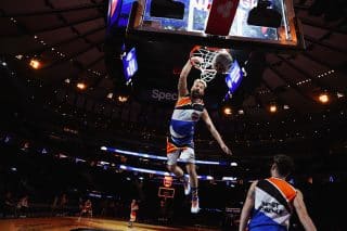 Photo du spectacle des Barjots Dunkers chez les New York Knicks en NBA