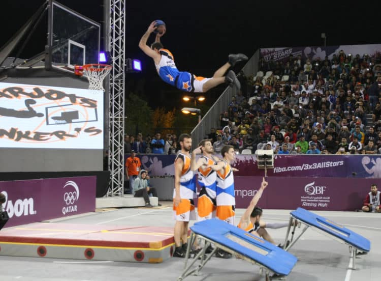 qatar acrobatic basketball