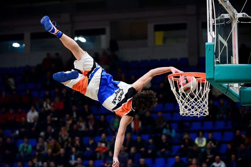 Barjots dunkers All star game Ukraine in KIEV Acrobatic basketball