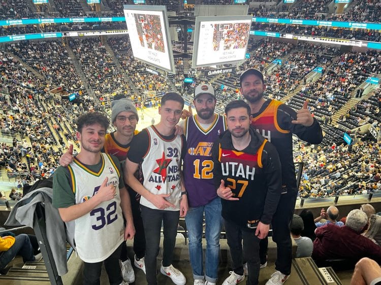 Photo séjour des Barjots Dunkers à Salt Lake City, ville des Utah Jazz pour le match de NBA