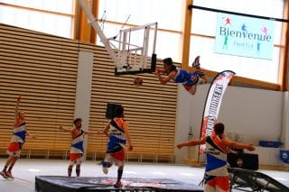 Show Barjots Dunkers, inauguration du complexe sportif OmEga à Aizenay