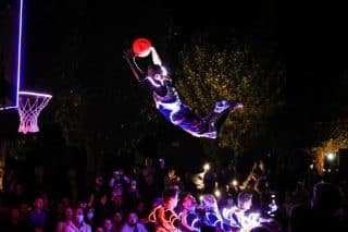 Show d'été led Barjots Dunkers au camping