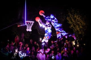 Show d'été led Barjots Dunkers au camping