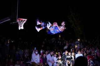 Show d'été led Barjots Dunkers au camping