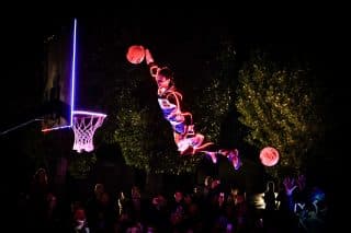 Show d'été led Barjots Dunkers au camping