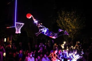 Show d'été led Barjots Dunkers au camping