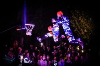 Show d'été led Barjots Dunkers au camping