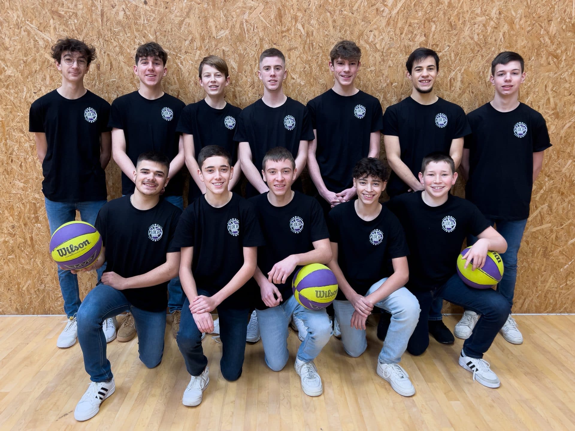 Photo de groupe de l'équipe des Loca Dunk 2023
