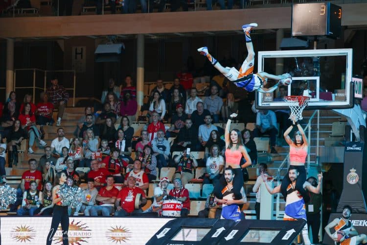 Photos des Barjots Dunkers lors du match d'EuroLeague opposant l'AS Monaco à Baskonia