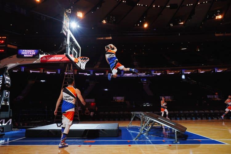 Photo du show Barjots Dunkers chez les New York Knicks, équipe NBA de New York