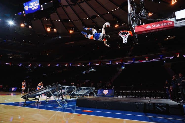 Photo du show Barjots Dunkers chez les New York Knicks, équipe NBA de New York