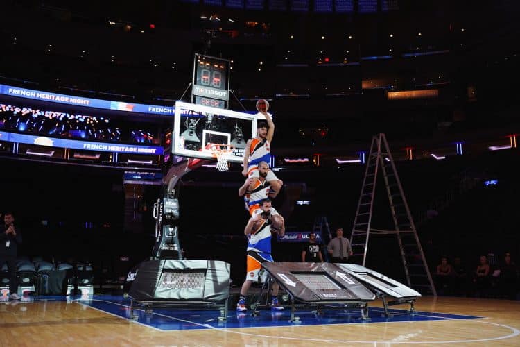 Photo du show Barjots Dunkers chez les New York Knicks, équipe NBA de New York