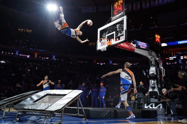 Photo du show Barjots Dunkers chez les New York Knicks, équipe NBA de New York