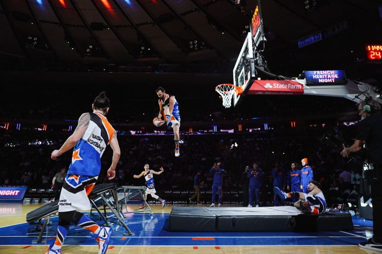 Photo du show Barjots Dunkers chez les New York Knicks, équipe NBA de New York