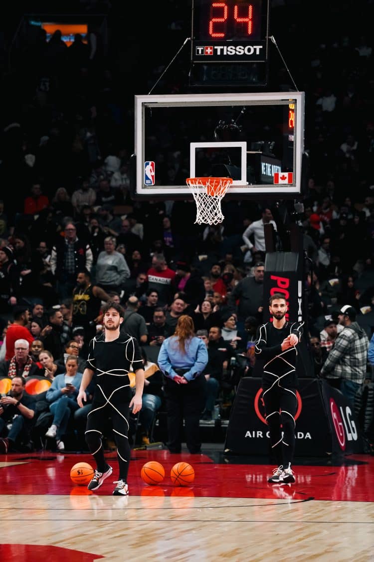 NBA Game Toronto raptors - animation match NBA - spectacle led