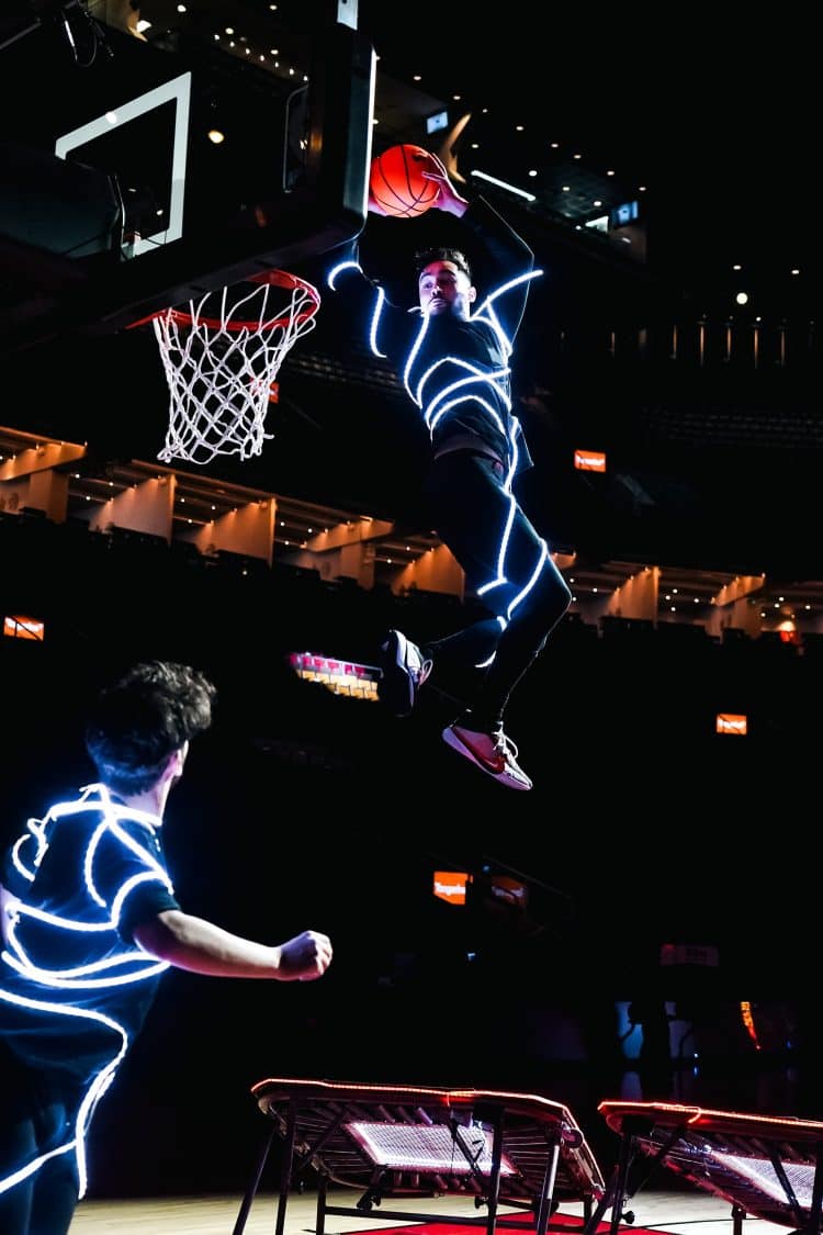 NBA Game Toronto raptors - led halftime show