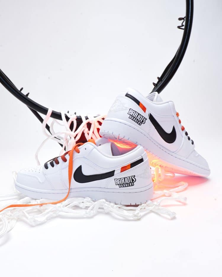 media day - model - shoes - custom - rim - light - nike - barjots dunkers